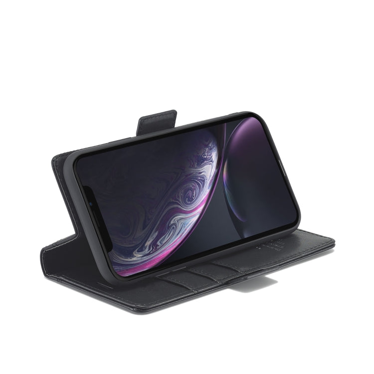 For iPhone XR LC.IMEEKE Magnetic Buckle PU + TPU Horizontal Flip Leather Case with Holder & Card Slots & Wallet(Black) - More iPhone Cases by LC.IMEEKE | Online Shopping UK | buy2fix