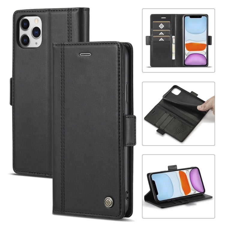 LC.IMEEKE Magnetic Buckle PU + TPU Horizontal Flip Leather Case with Holder & Card Slots & Wallet For iPhone 11 Pro(Black) - iPhone 11 Pro Cases by LC.IMEEKE | Online Shopping UK | buy2fix