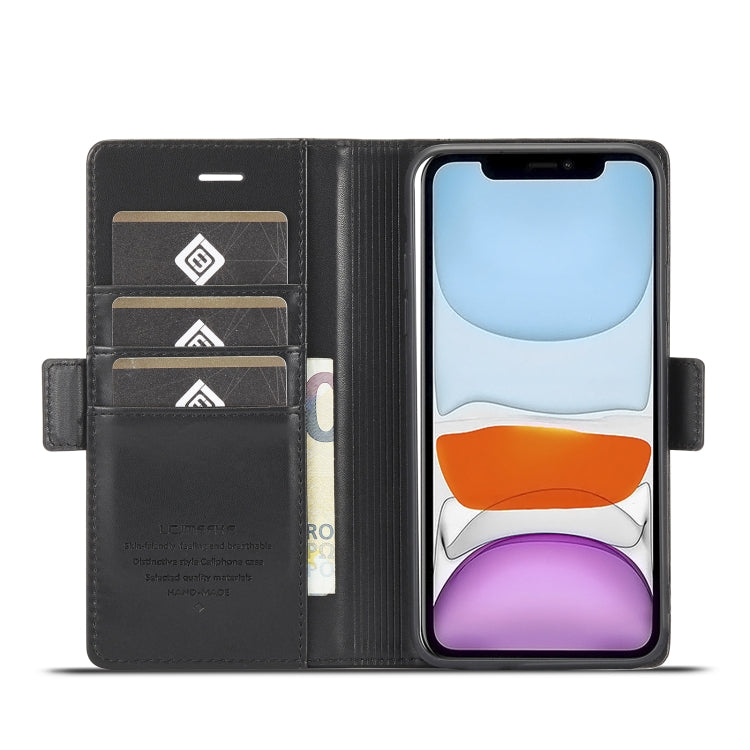 LC.IMEEKE Magnetic Buckle PU + TPU Horizontal Flip Leather Case with Holder & Card Slots & Wallet For iPhone 11 Pro(Black) - iPhone 11 Pro Cases by LC.IMEEKE | Online Shopping UK | buy2fix