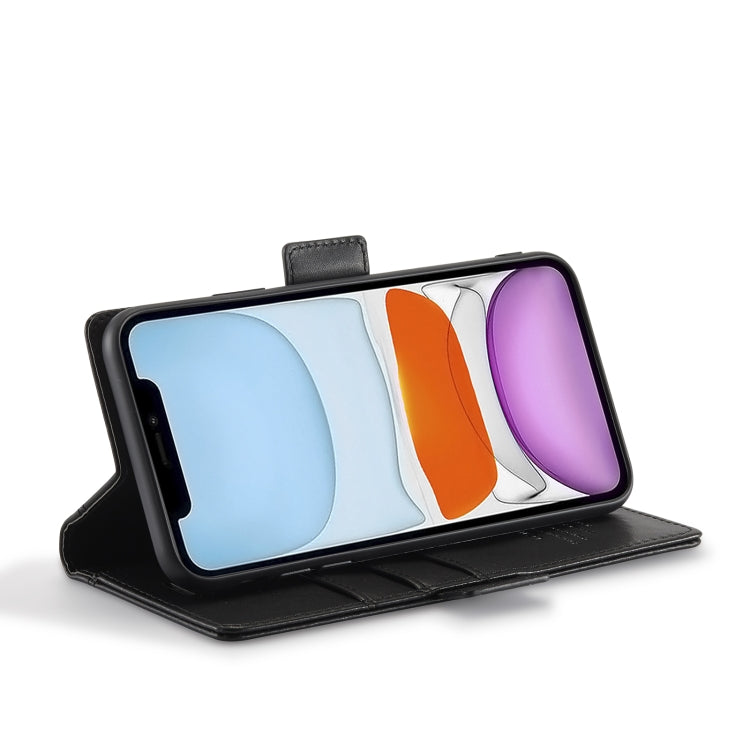 LC.IMEEKE Magnetic Buckle PU + TPU Horizontal Flip Leather Case with Holder & Card Slots & Wallet For iPhone 11 Pro(Black) - iPhone 11 Pro Cases by LC.IMEEKE | Online Shopping UK | buy2fix