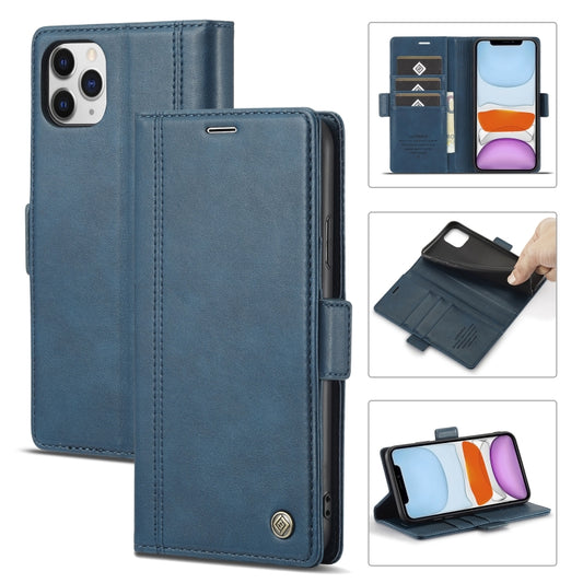 LC.IMEEKE Magnetic Buckle PU + TPU Horizontal Flip Leather Case with Holder & Card Slots & Wallet For iPhone 11 Pro Max(Blue) - iPhone 11 Pro Max Cases by LC.IMEEKE | Online Shopping UK | buy2fix