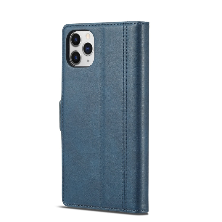 LC.IMEEKE Magnetic Buckle PU + TPU Horizontal Flip Leather Case with Holder & Card Slots & Wallet For iPhone 11 Pro Max(Blue) - iPhone 11 Pro Max Cases by LC.IMEEKE | Online Shopping UK | buy2fix