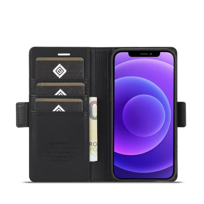 For iPhone 12 Pro Max LC.IMEEKE Magnetic Buckle PU + TPU Horizontal Flip Leather Case with Holder & Card Slots & Wallet(Black) - iPhone 12 Pro Max Cases by LC.IMEEKE | Online Shopping UK | buy2fix