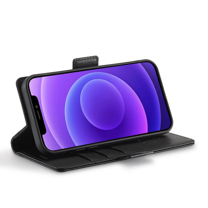 For iPhone 12 Pro Max LC.IMEEKE Magnetic Buckle PU + TPU Horizontal Flip Leather Case with Holder & Card Slots & Wallet(Black) - iPhone 12 Pro Max Cases by LC.IMEEKE | Online Shopping UK | buy2fix