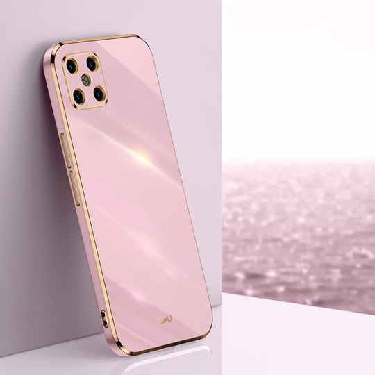 For Huawei nova 8 SE XINLI Straight Edge 6D Electroplate TPU Phone Case(Cherry Purple)