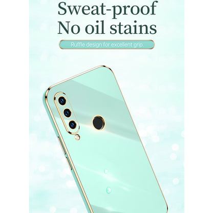 For Huawei P30 Lite XINLI Straight 6D Plating Gold Edge TPU Shockproof Case(Mint Green) - Huawei Cases by XINLI | Online Shopping UK | buy2fix