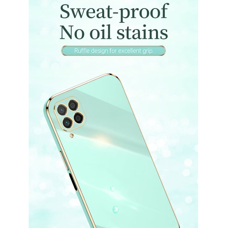 For Huawei nova 6 SE XINLI Straight Edge 6D Electroplate TPU Phone Case with Ring Holder(Cherry Purple) - Huawei Cases by XINLI | Online Shopping UK | buy2fix