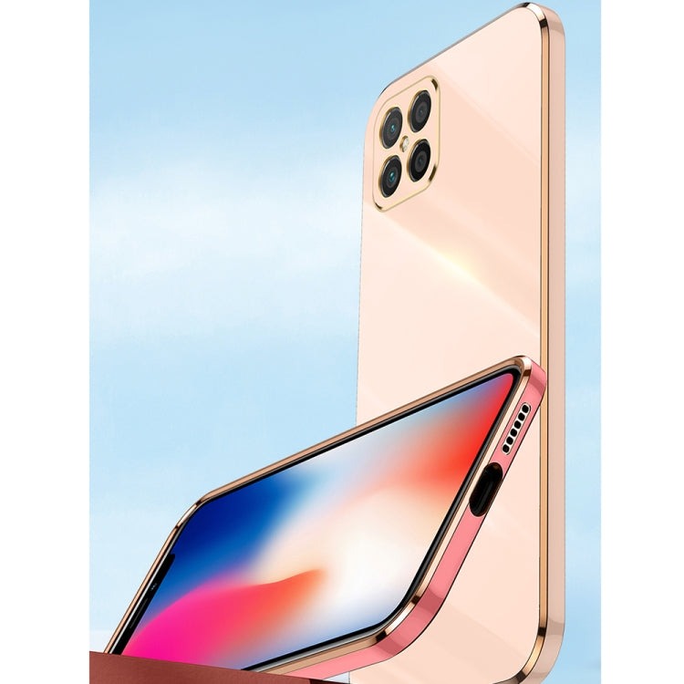 For Huawei nova 8 SE XINLI Straight Edge 6D Electroplate TPU Phone Case with Ring Holder(Cherry Purple) - Huawei Cases by XINLI | Online Shopping UK | buy2fix