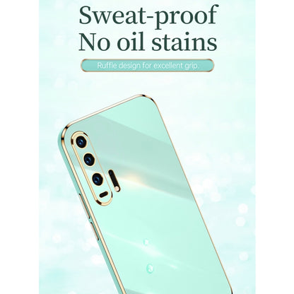 For Honor 20 Pro XINLI Straight Edge 6D Electroplate TPU Phone Case with Ring Holder(Pink) - Honor Cases by XINLI | Online Shopping UK | buy2fix