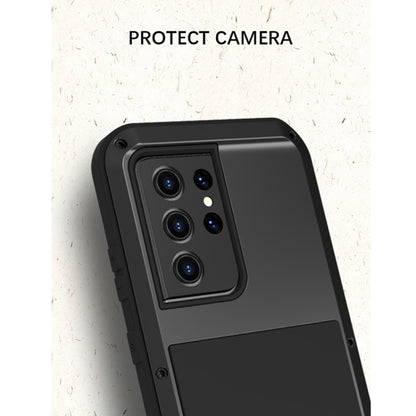 For Samsung Galaxy S21 Ultra 5G LOVE MEI Metal Shockproof Waterproof Dustproof Protective Case without Glass(Red) - Galaxy S21 Ultra 5G Cases by LOVE MEI | Online Shopping UK | buy2fix