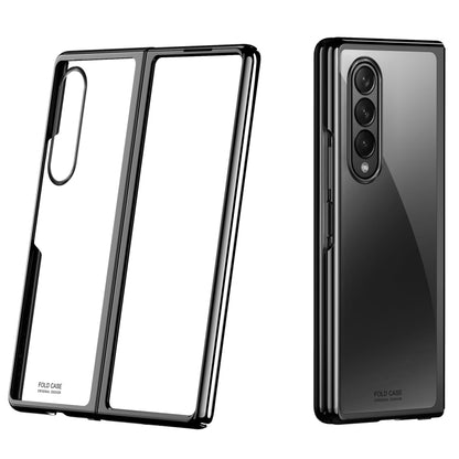 For Samsung Galaxy Z Fold3 5G Symphony Plating PC Shockproof Protective Case(Black) by buy2fix
