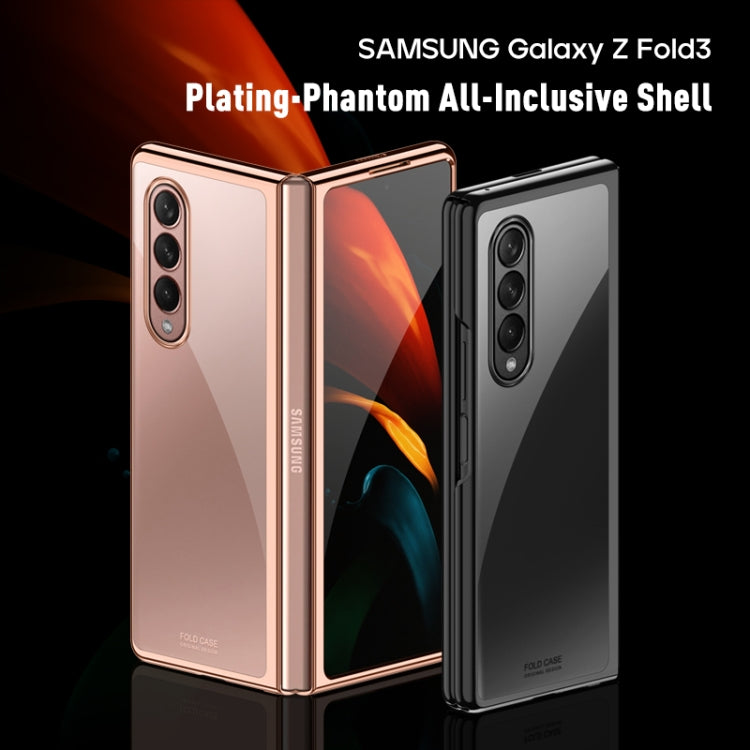 For Samsung Galaxy Z Fold3 5G Symphony Plating PC Shockproof Protective Case(Black) by buy2fix
