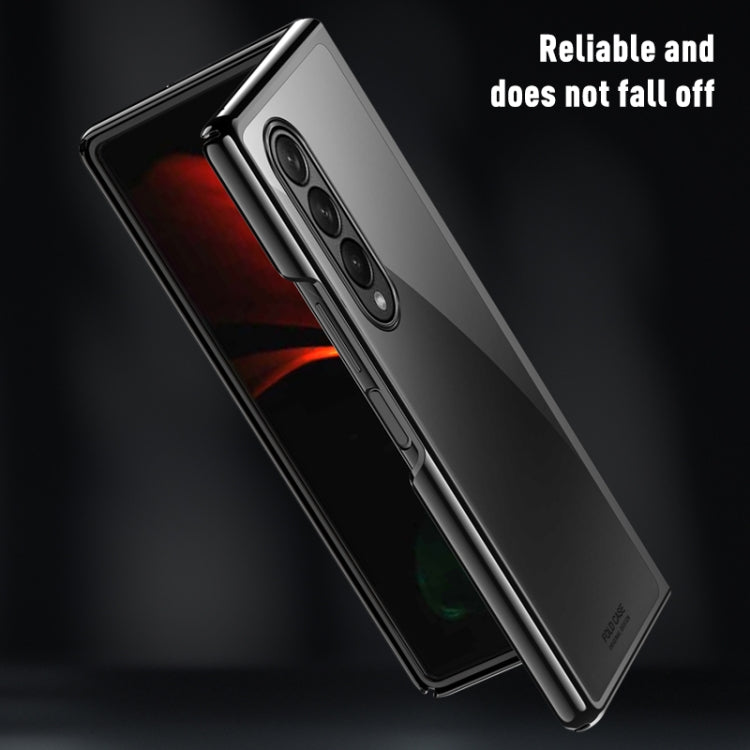 For Samsung Galaxy Z Fold3 5G Symphony Plating PC Shockproof Protective Case(Black) by buy2fix