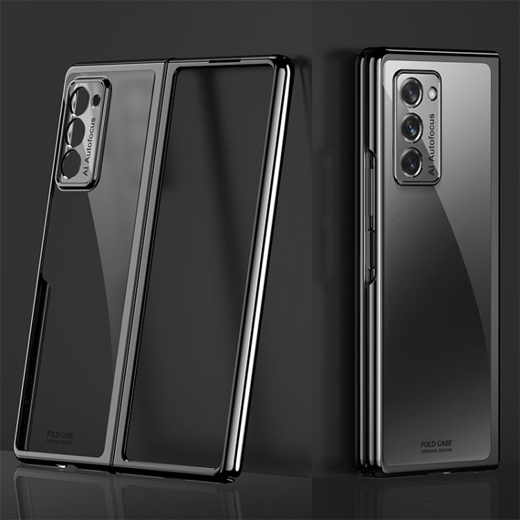 For Samsung Galaxy Z Fold2 5G Symphony Plating PC Shockproof Protective Case(Black) by buy2fix