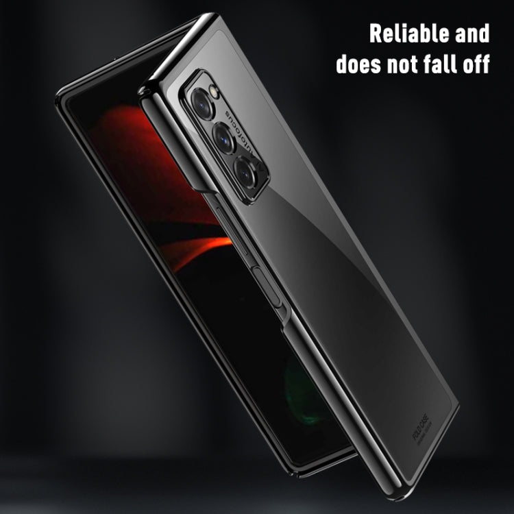 For Samsung Galaxy Z Fold2 5G Symphony Plating PC Shockproof Protective Case(Black) by buy2fix