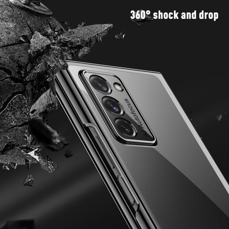 For Samsung Galaxy Z Fold2 5G Symphony Plating PC Shockproof Protective Case(Black) by buy2fix