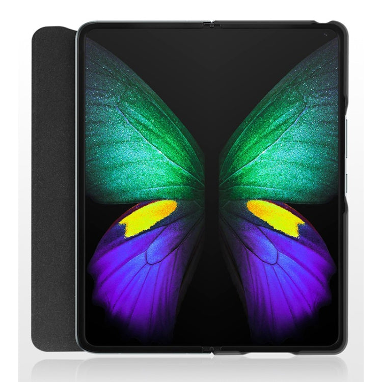 For Samsung Galaxy Z Fold3 5G Cowhide Shockproof Fold Splicing Leather Case(Brown) by buy2fix