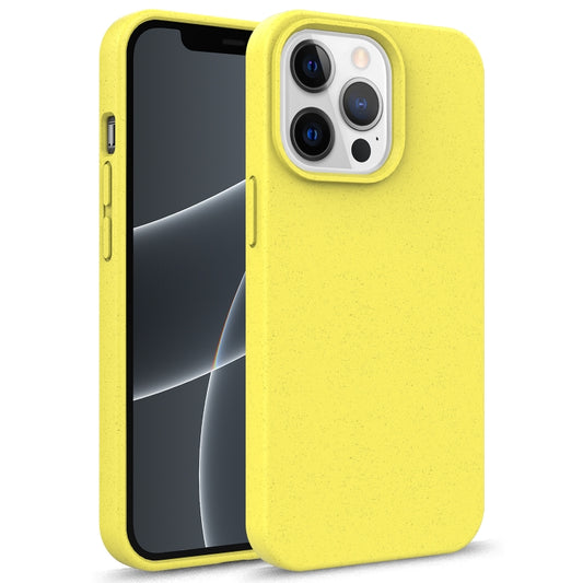 For iPhone 13 Pro Starry Series Shockproof Straw Material + TPU Protective Case (Yellow) - iPhone 13 Pro Cases by buy2fix | Online Shopping UK | buy2fix