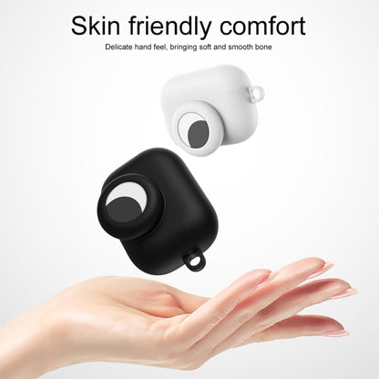 2 in 1 Anti-shock Anti-full Silicone Protective Case with Hook & Carabiner for AirPods Pro + AirTags(Black) - For AirPods Pro by buy2fix | Online Shopping UK | buy2fix