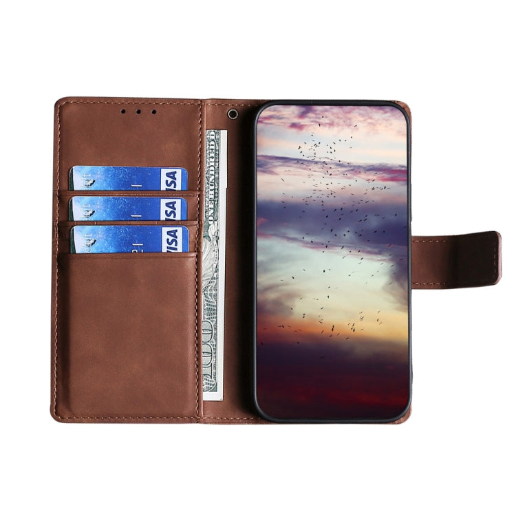 For OPPO Realme 6 Pro Skin Feel Crocodile Texture Magnetic Clasp Horizontal Flip PU Leather Case with Holder & Card Slots & Wallet(Brown) - Realme Cases by buy2fix | Online Shopping UK | buy2fix
