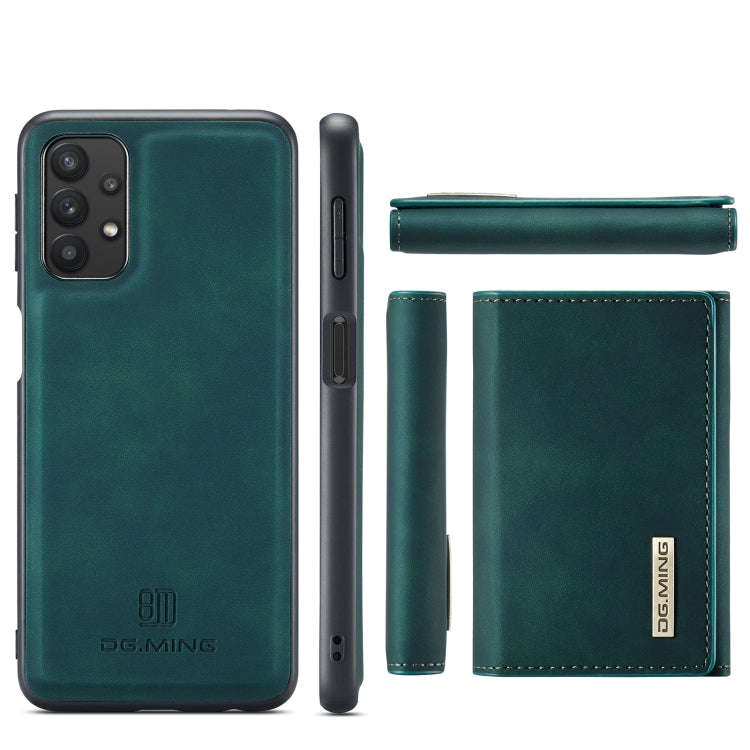 For Samsung Galaxy A32 5G DG.MING M1 Series 3-Fold Multi Card Wallet  Back Cover Shockproof Case with Holder Function(Green) - Galaxy Phone Cases by DG.MING | Online Shopping UK | buy2fix