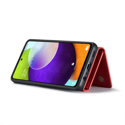 For Samsung Galaxy A52 5G / 4G DG.MING M1 Series 3-Fold Multi Card Wallet  Back Cover Shockproof Case with Holder Function(Red) - Galaxy Phone Cases by DG.MING | Online Shopping UK | buy2fix