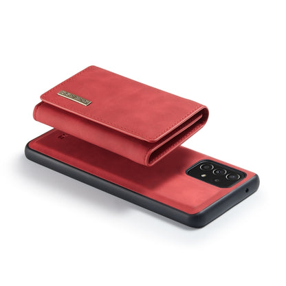 For Samsung Galaxy A52 5G / 4G DG.MING M1 Series 3-Fold Multi Card Wallet  Back Cover Shockproof Case with Holder Function(Red) - Galaxy Phone Cases by DG.MING | Online Shopping UK | buy2fix