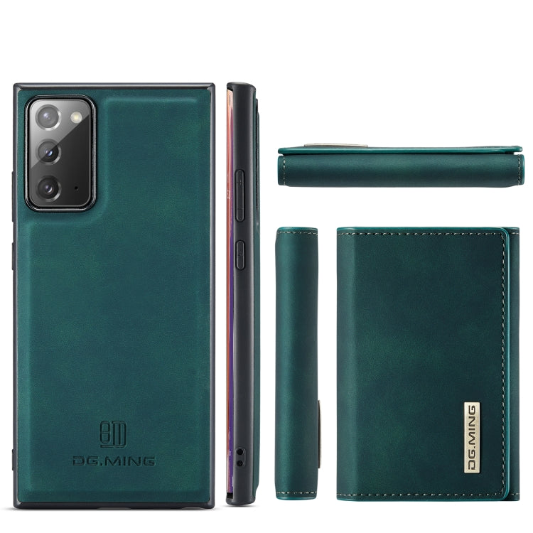For Samsung Galaxy Note20 DG.MING M1 Series 3-Fold Multi Card Wallet  Back Cover Shockproof Case with Holder Function(Green) - Galaxy Phone Cases by DG.MING | Online Shopping UK | buy2fix