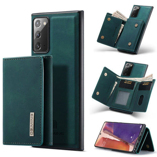 For Samsung Galaxy Note20 DG.MING M1 Series 3-Fold Multi Card Wallet  Back Cover Shockproof Case with Holder Function(Green) - Galaxy Phone Cases by DG.MING | Online Shopping UK | buy2fix