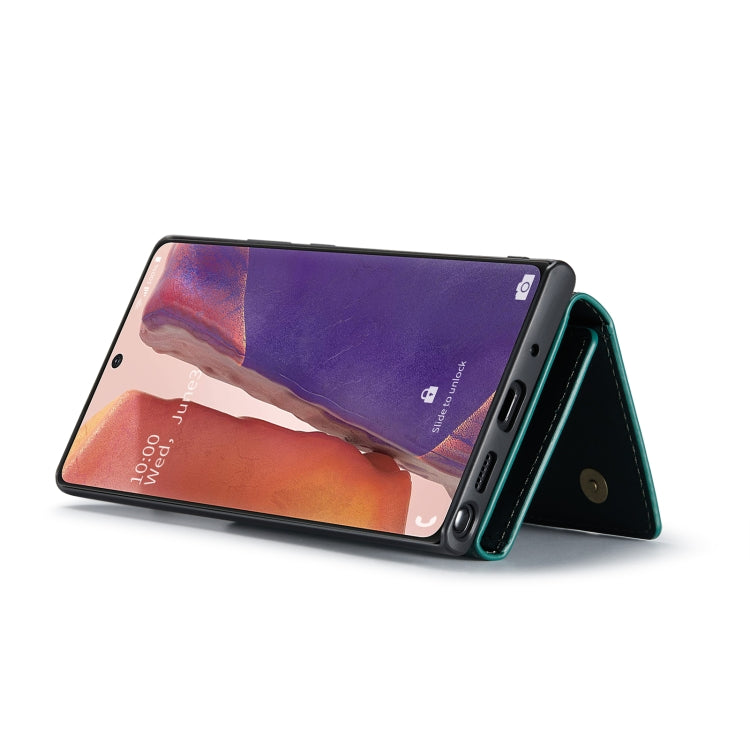 For Samsung Galaxy Note20 DG.MING M1 Series 3-Fold Multi Card Wallet  Back Cover Shockproof Case with Holder Function(Green) - Galaxy Phone Cases by DG.MING | Online Shopping UK | buy2fix