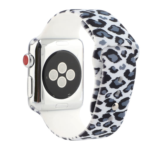 Silicone Painted Pattern Watch Band For Apple Watch Ultra 49mm&Watch Ultra 2 49mm / Series 9&8&7 45mm / SE 3&SE 2&6&SE&5&4 44mm / 3&2&1 42mm(H) by buy2fix