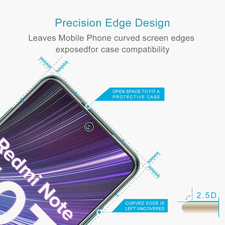 For Xiaomi Redmi Note 10T 5G 0.26mm 9H 2.5D Tempered Glass Film by DIYLooks