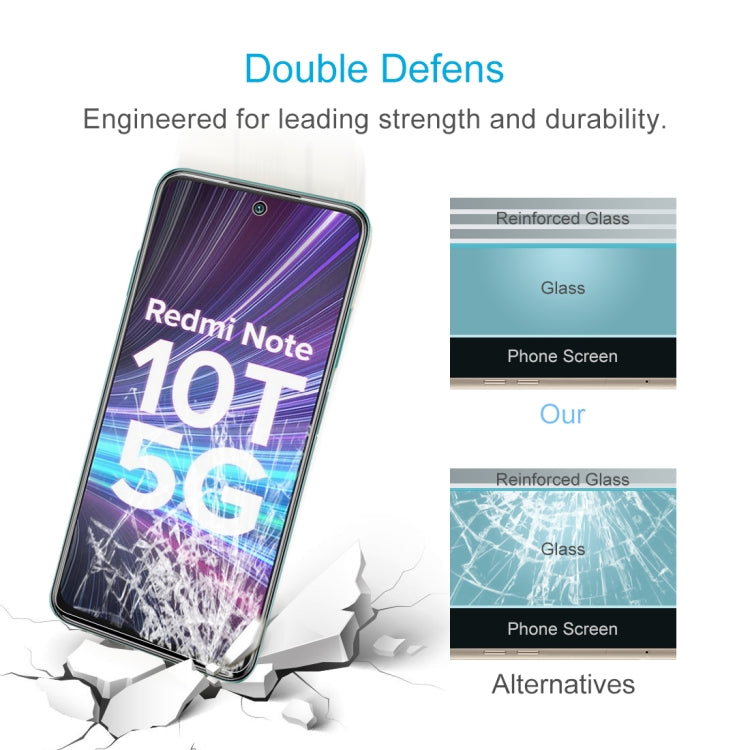 For Xiaomi Redmi Note 10T 5G 0.26mm 9H 2.5D Tempered Glass Film by DIYLooks