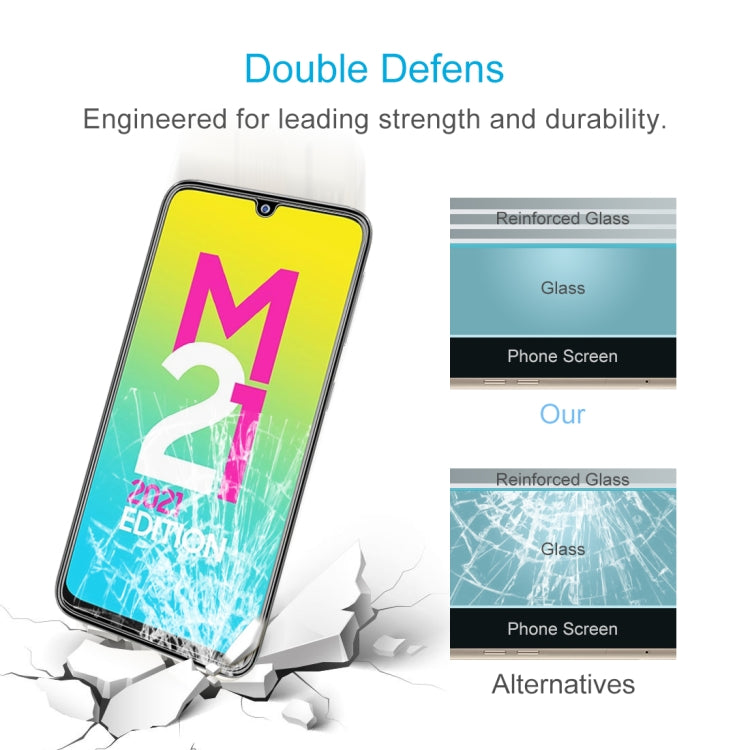 For Samsung Galaxy M21 2021/M21s/M21 10 PCS 0.26mm 9H 2.5D Tempered Glass Film by buy2fix