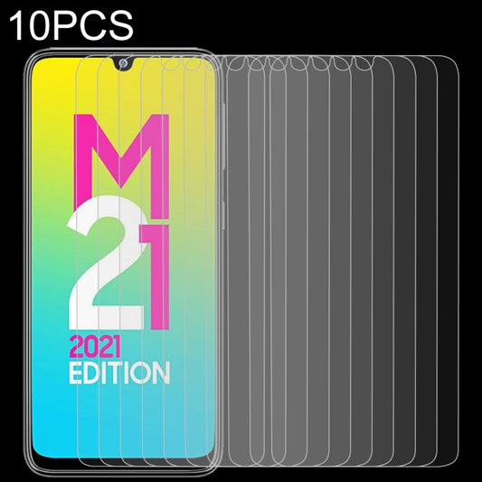 For Samsung Galaxy M21 2021/M21s/M21 10 PCS 0.26mm 9H 2.5D Tempered Glass Film by buy2fix