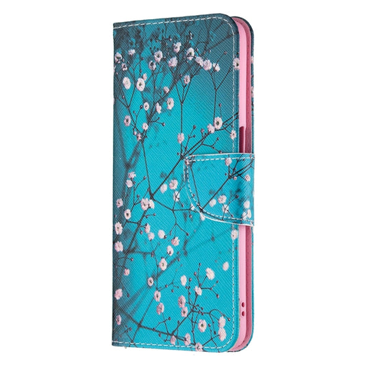 For OPPO A74 / A93 / A54 5G Colored Drawing Pattern Horizontal Flip Leather Case with Holder & Card Slots & Wallet(Plum Blossom) by buy2fix