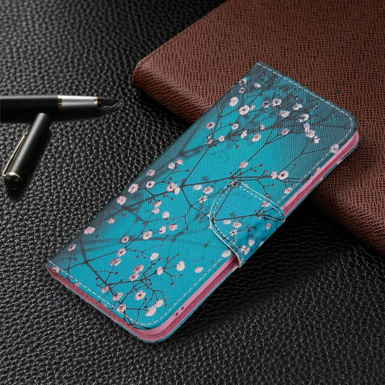 For OPPO Realme 8 / Realme 8 Pro Colored Drawing Pattern Horizontal Flip Leather Case with Holder & Card Slots & Wallet(Plum Blossom) - Realme Cases by buy2fix | Online Shopping UK | buy2fix