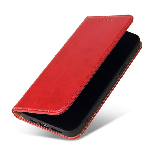 For iPhone 13 Pro Max Fierre Shann PU Leather Texture Horizontal Flip Leather Case with Holder & Card Slots & Wallet (Red) by FIERRE SHANN