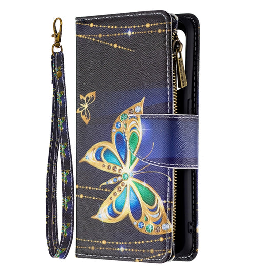 For OPPO Reno5 5G Colored Drawing Pattern Zipper Horizontal Flip Leather Case with Holder & Card Slots & Wallet(Big Butterfly) by buy2fix
