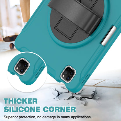 360 Rotation PC + TPU ablet Case with Holder & Strap For iPad Air 2020 / 2022 10.9 / Pro 11 2022 / 2021 / 2020 / 2018(Blue) - iPad Pro 11 (2020) Cases by buy2fix | Online Shopping UK | buy2fix