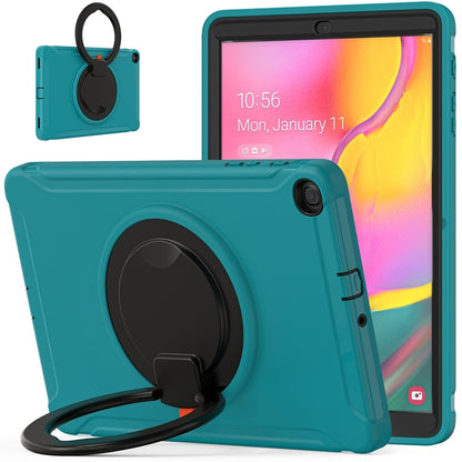 For Samsung Galaxy Tab A 10.1 T515/T510 2019 Shockproof TPU + PC Protective Case with 360 Degree Rotation Foldable Handle Grip Holder & Pen Slot(Blue) - Tab A 10.1 (2019) T510 / T515 by buy2fix | Online Shopping UK | buy2fix
