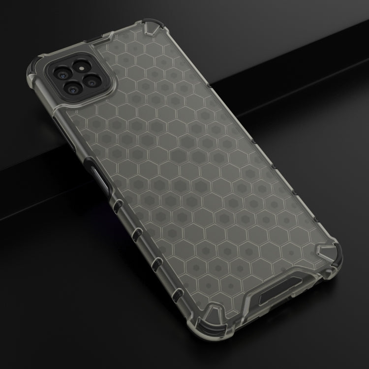 For Samsung Galaxy A22 5G Shockproof Honeycomb PC + TPU Protective Case(Black) by buy2fix