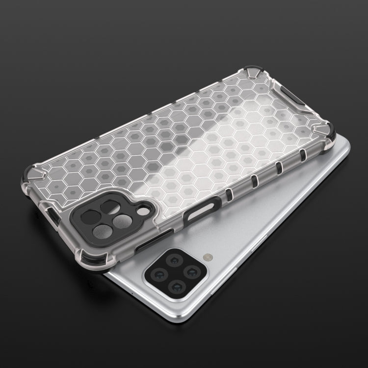 For Samsung Galaxy M32 4G Shockproof Honeycomb PC + TPU Protective Case(White) by buy2fix