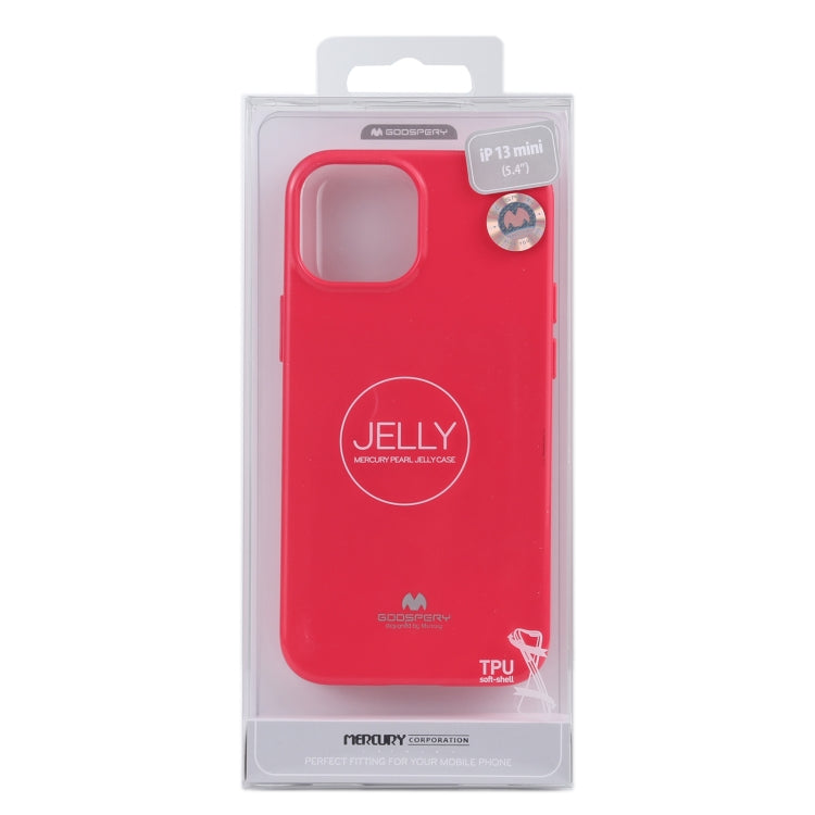 For iPhone 13 mini GOOSPERY JELLY Full Coverage Soft Case (Rose Red) - iPhone 13 mini Cases by GOOSPERY | Online Shopping UK | buy2fix