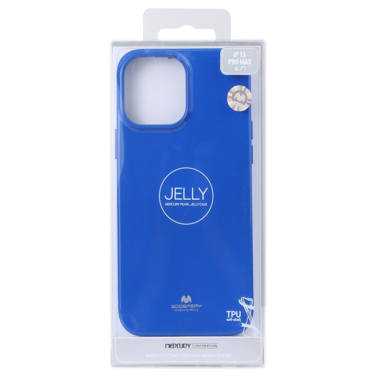 For iPhone 13 Pro Max GOOSPERY JELLY Full Coverage Soft Case (Blue) - iPhone 13 Pro Max Cases by GOOSPERY | Online Shopping UK | buy2fix