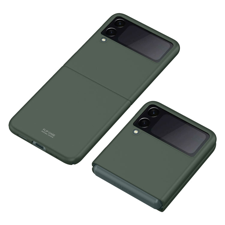 For Samsung Galaxy Z Flip3 5G Skin Feel Shockproof PC Fold Protective Case(Green) by buy2fix