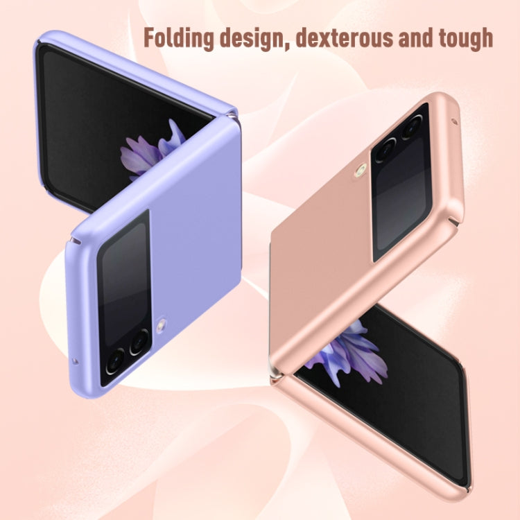 For Samsung Galaxy Z Flip3 5G Skin Feel Shockproof PC Fold Protective Case(Black) by buy2fix