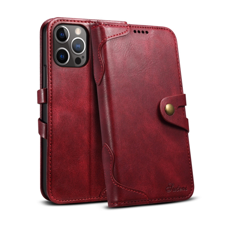 For iPhone 13 mini Calf Texture Buckle Horizontal Flip Leather Case with Holder & Card Slots & Wallet (Red) by buy2fix