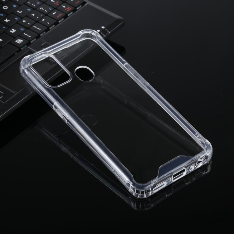 For OPPO A53 / A32 Four-corner Shockproof Transparent TPU + PC Protective Case - OPPO Cases by buy2fix | Online Shopping UK | buy2fix