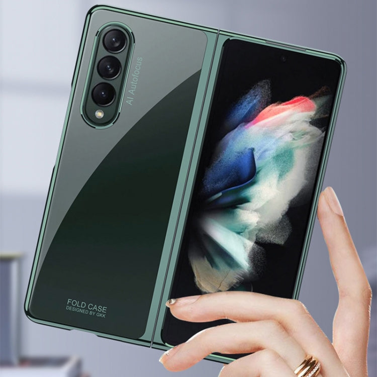 For Samsung Galaxy Z Fold3 5G GKK Straight Edge Phantom TPU + Plating Protective Case(Black) - Galaxy Phone Cases by GKK | Online Shopping UK | buy2fix